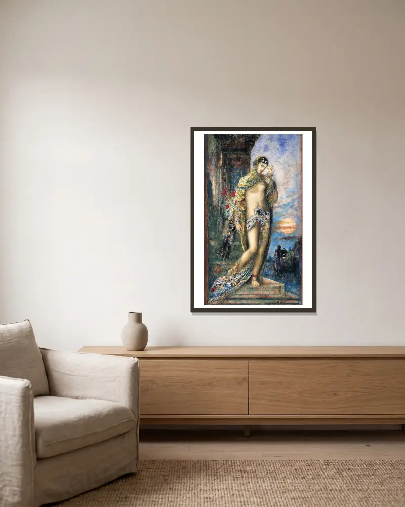 Pieśń nad pieśniami, Gustave Moreau w ramie na ścianie