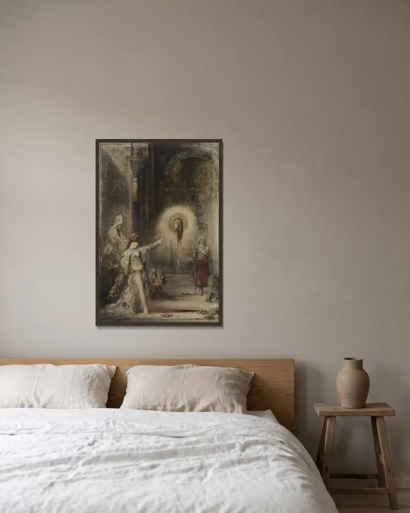 Zjawienie, 1876 – Nr. 1, Gustave Moreau w ramie na ścianie