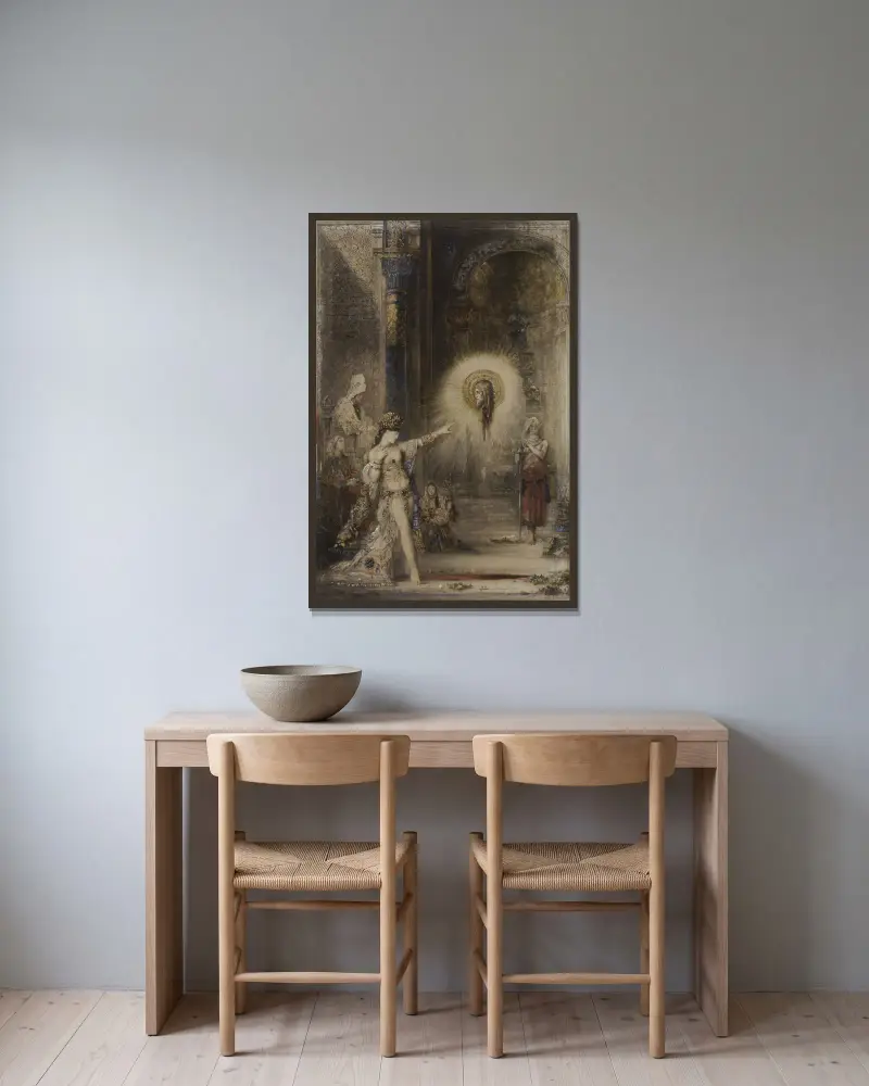 Zjawienie, 1876 – Nr. 1, Gustave Moreau w ramie na ścianie