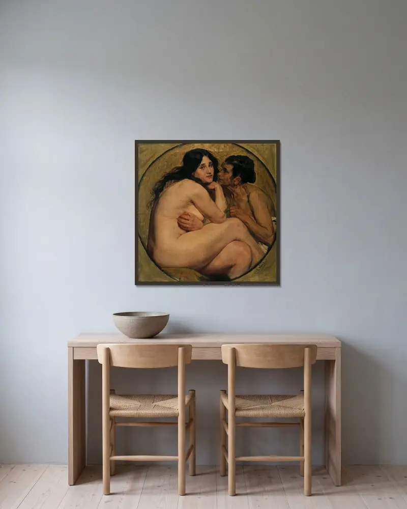 Ewa (Kuszenie), Gustave Vanaise w ramie na ścianie