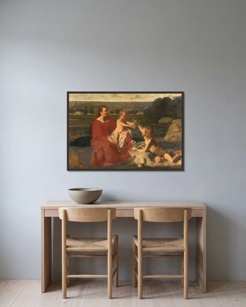 Szczęście, Gustave Vanaise w ramie na ścianie