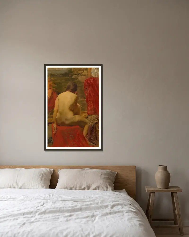 Model av Gustave Vanaise inramad på en vägg
