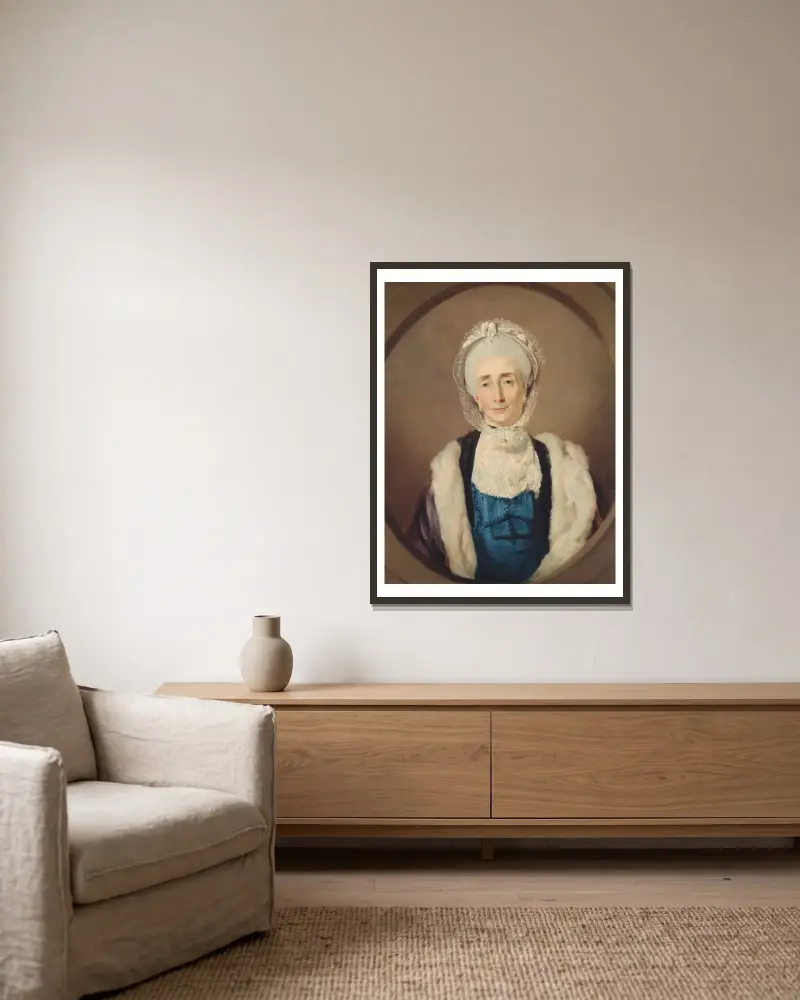 Paní Lushingtonová, John Hamilton Mortimer v rámu na stěně