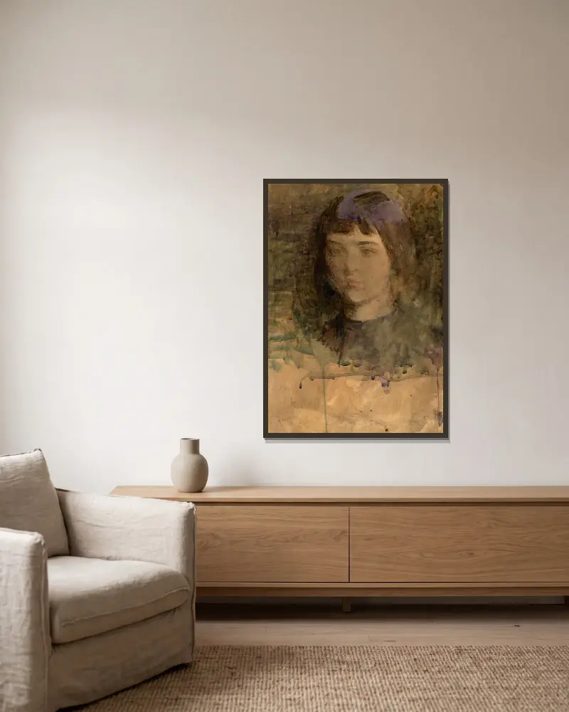 Mary av Abbott Handerson Thayer inramad på en vägg