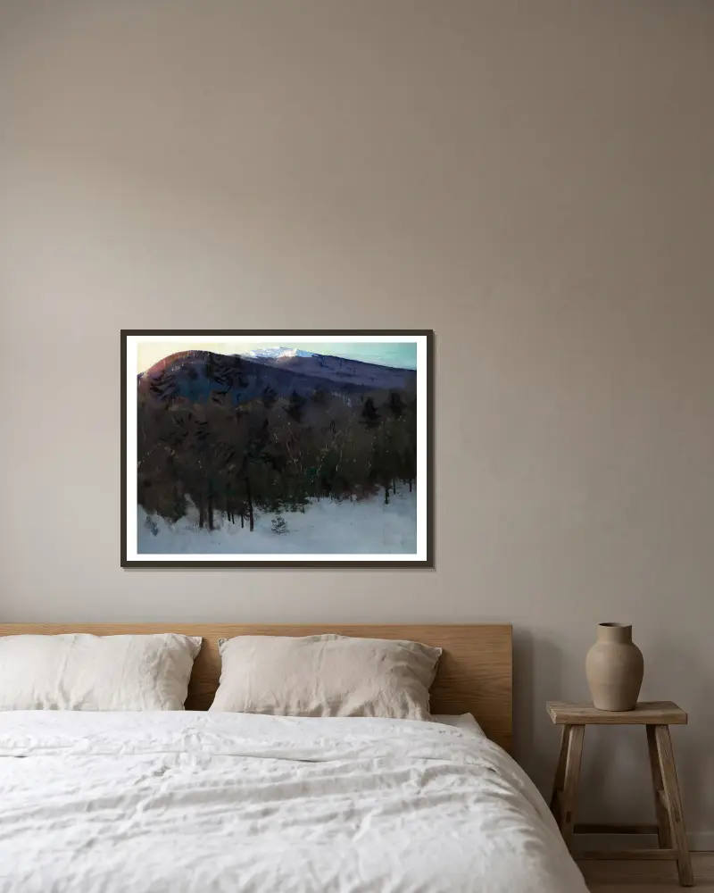 Mount Monadnock av Abbott Handerson Thayer inramad på en vägg