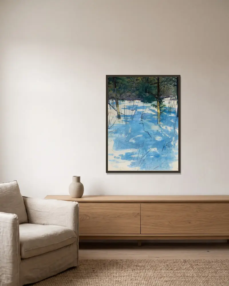 Zima, Monadnock, Abbott Handerson Thayer w ramie na ścianie
