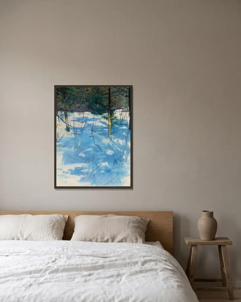 Zima, Monadnock, Abbott Handerson Thayer w ramie na ścianie