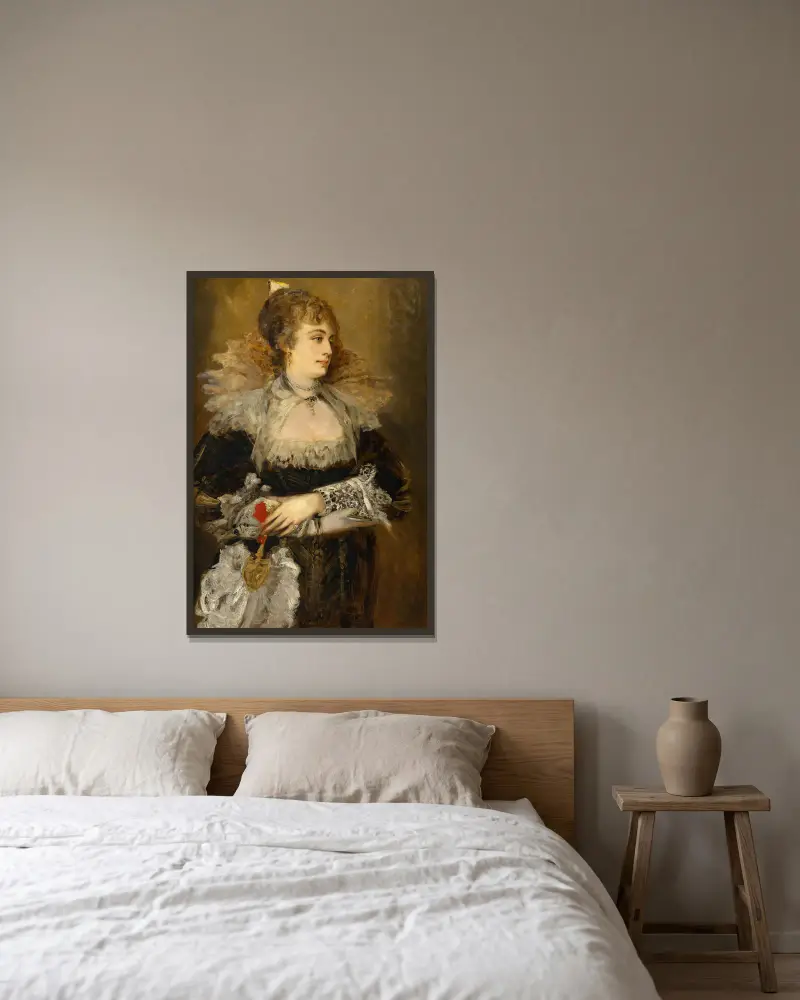 Hanna Klinkosch von Hans Makart gerahmt an einer Wand