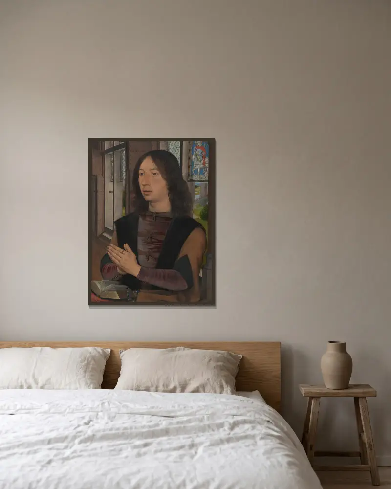 Maarten van Nieuwenhove, Hans Memling v rámu na stěně