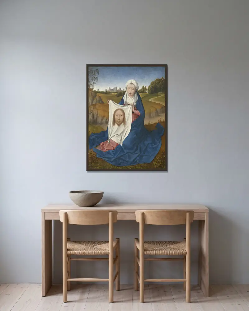 Svatá Veronika, Hans Memling v rámu na stěně