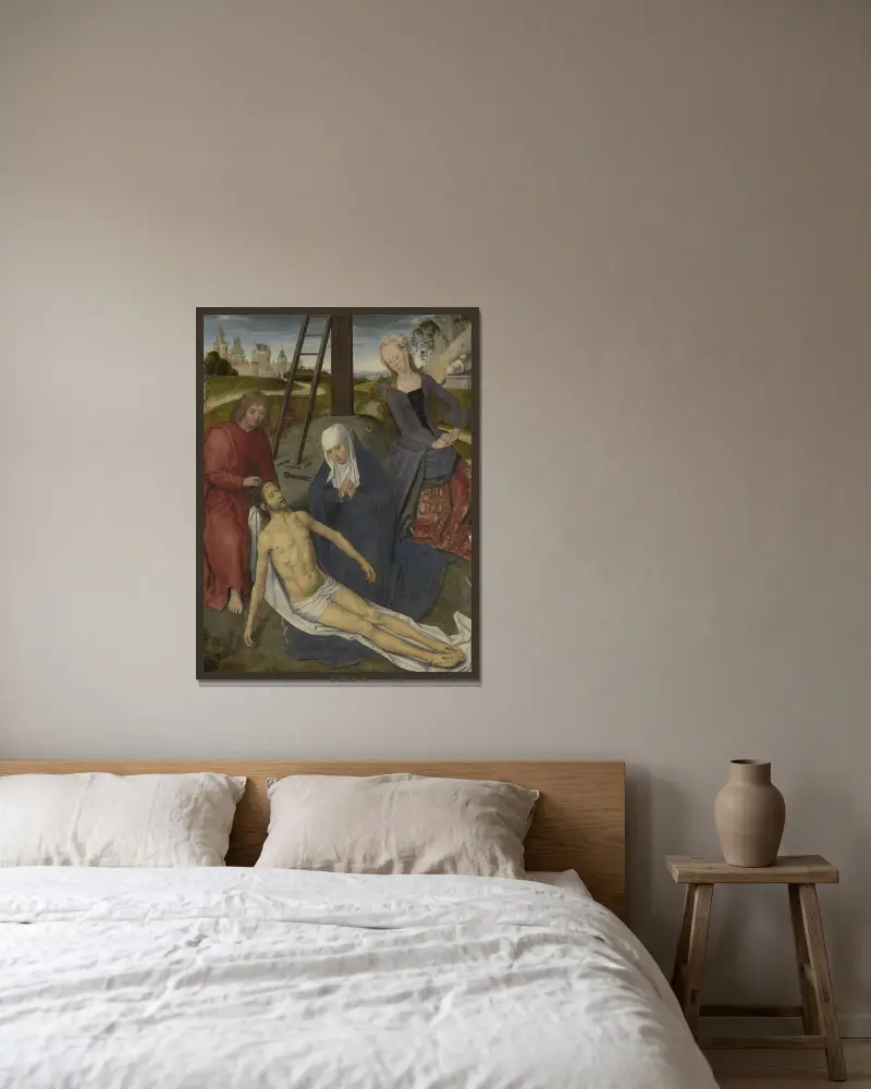 Svatá Barbora, Hans Memling v rámu na stěně