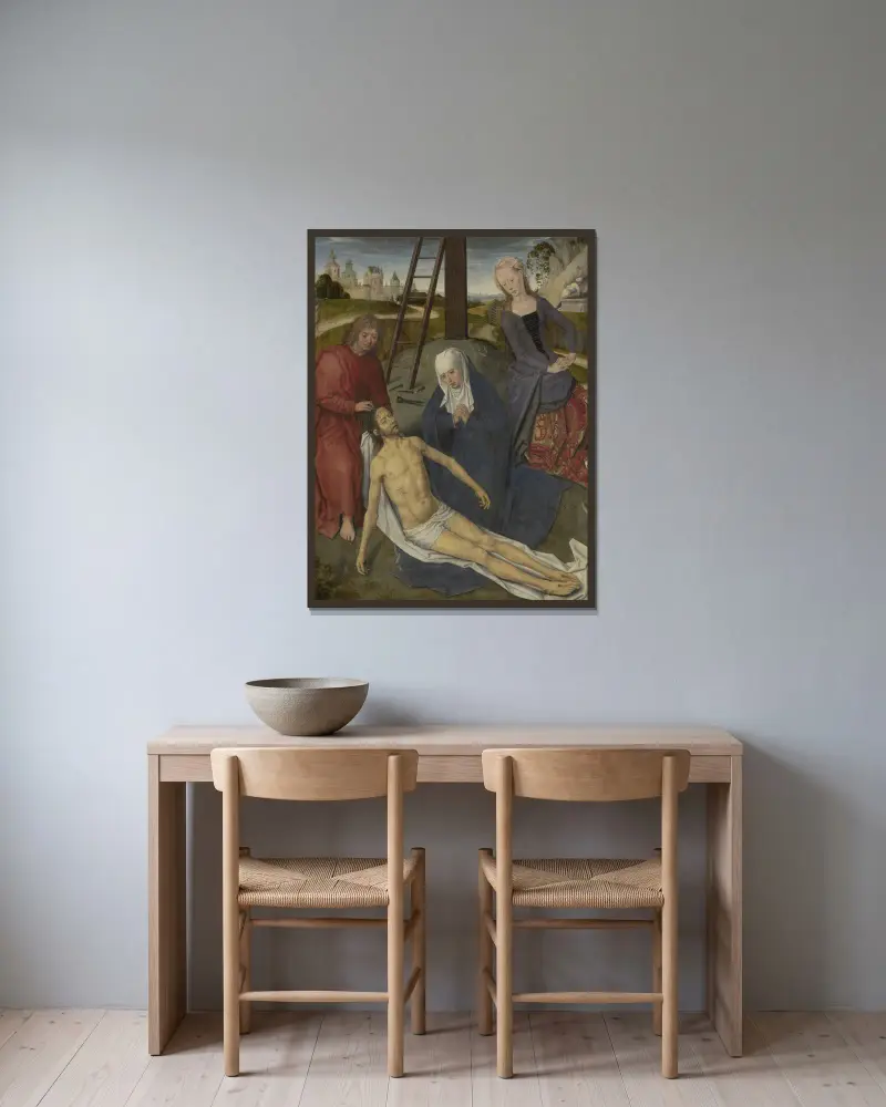 Svatá Barbora, Hans Memling v rámu na stěně