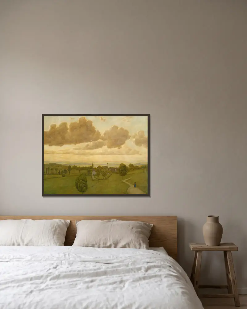 Krajina, Hans Thoma v rámu na stěně