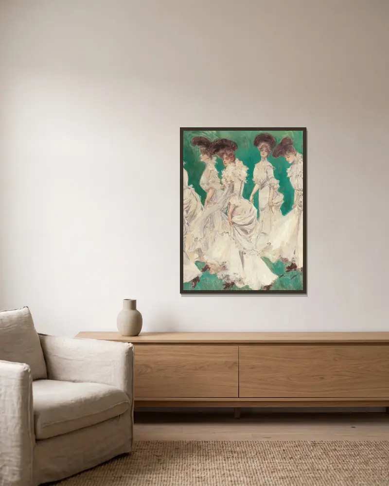 Abschlussfeier von Harrison Fisher gerahmt an einer Wand