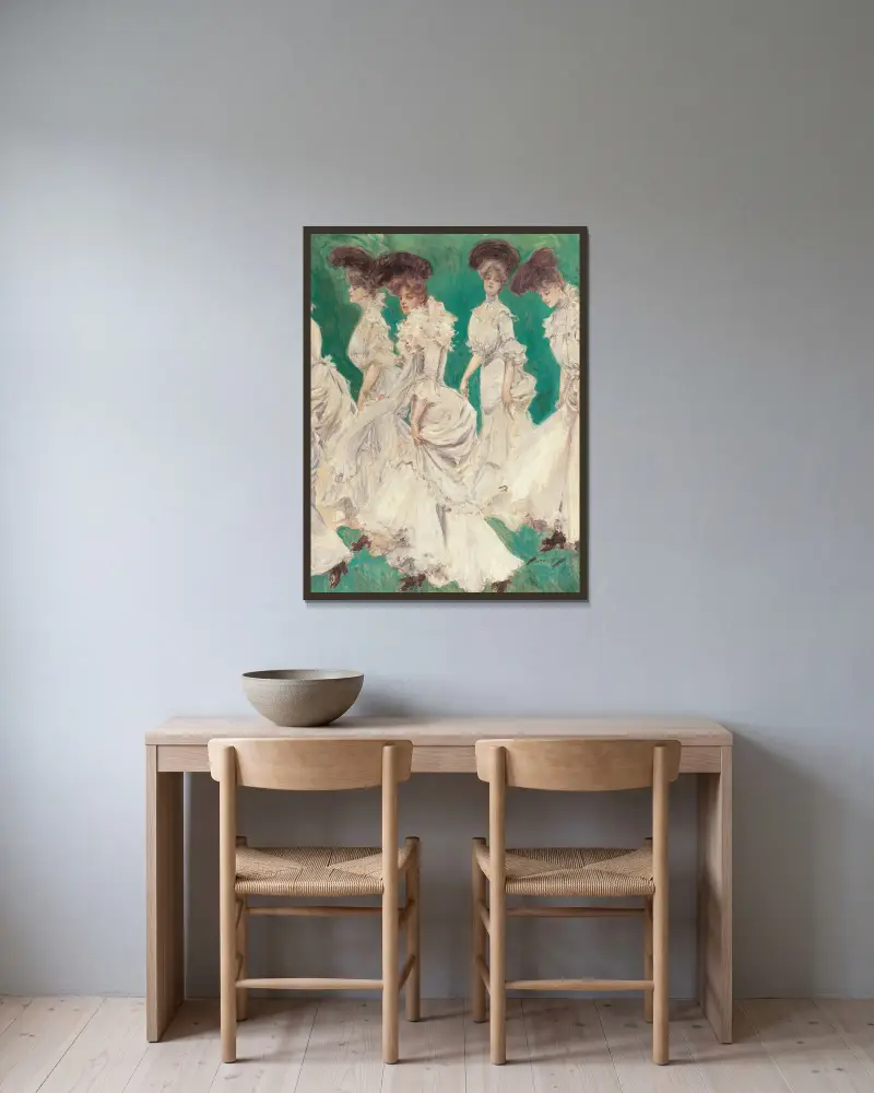 Abschlussfeier von Harrison Fisher gerahmt an einer Wand