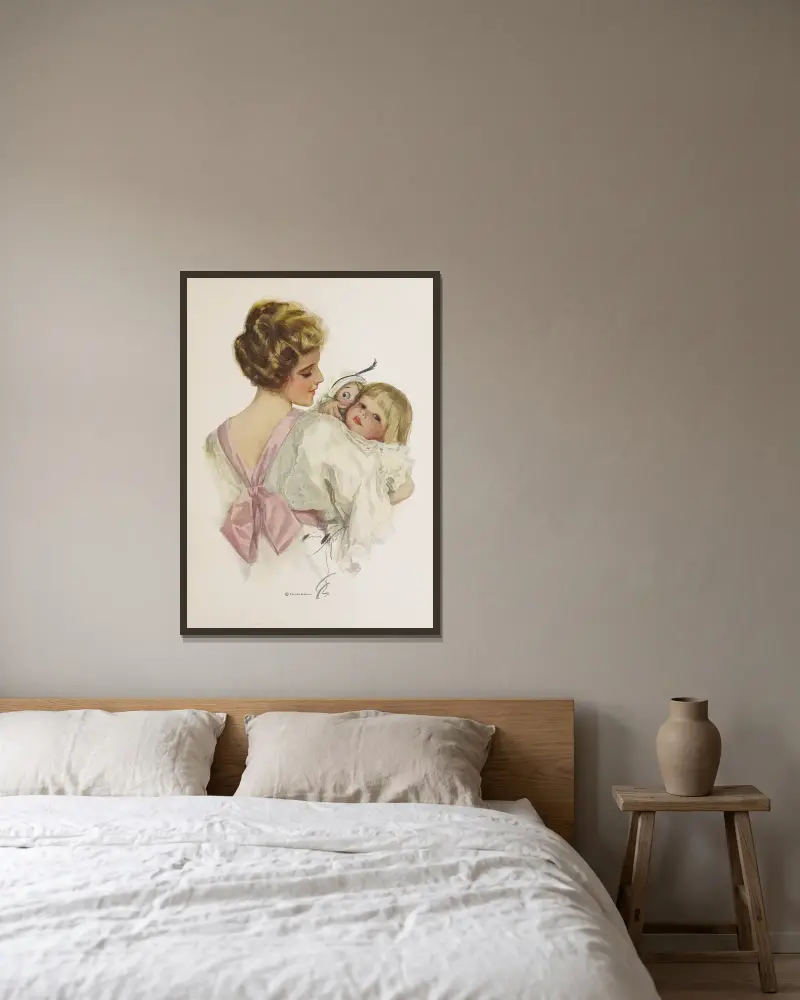Harrison Fisher Girls, Tafel 3 von Harrison Fisher gerahmt an einer Wand