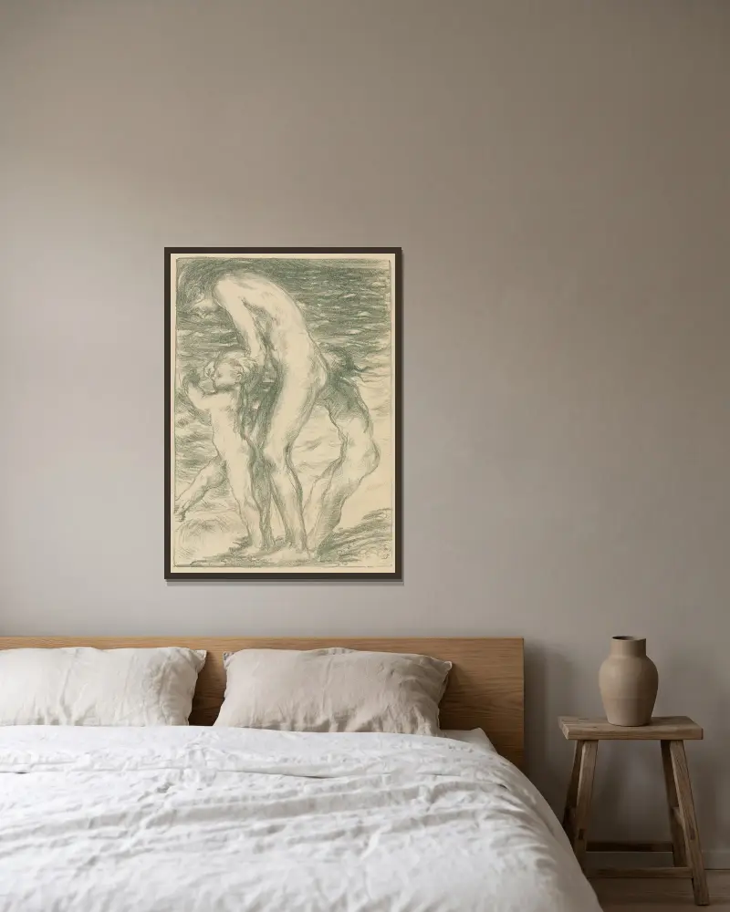 Salzwasser von Charles Haslewood Shannon gerahmt an einer Wand