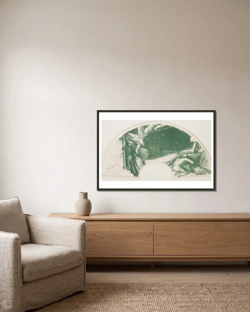 Śnieg – zima, 1907 – Nr. 2, Charles Haslewood Shannon w ramie na ścianie
