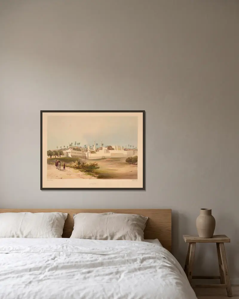 Syout von Hector Horeau gerahmt an einer Wand