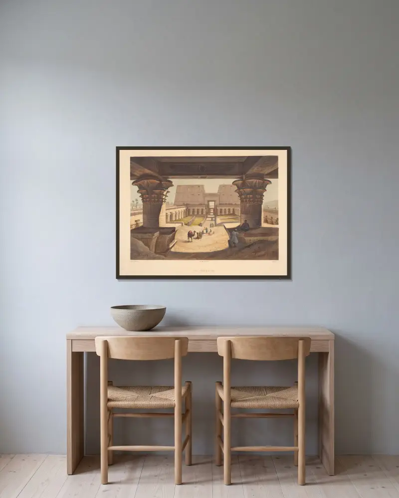 Innenansicht von Hector Horeau gerahmt an einer Wand