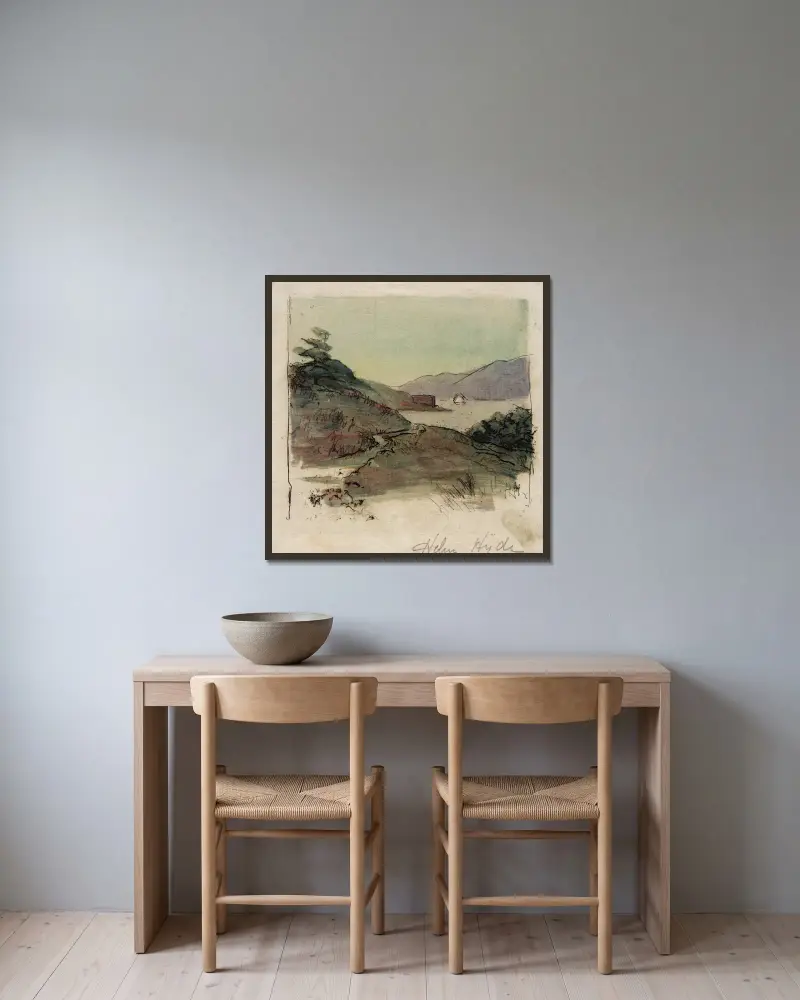 Fort Point av Helen Hyde inramad på en vägg