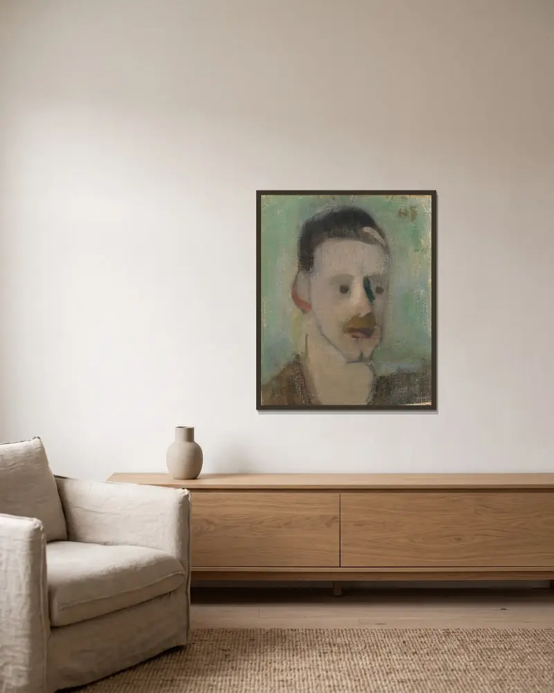 Einar Reuter III, Helene Schjerfbeck v rámu na stěně