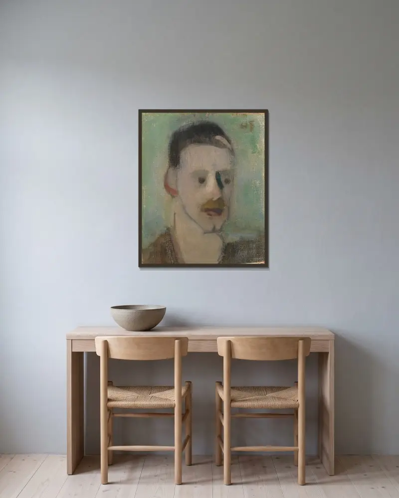 Einar Reuter III, Helene Schjerfbeck v rámu na stěně