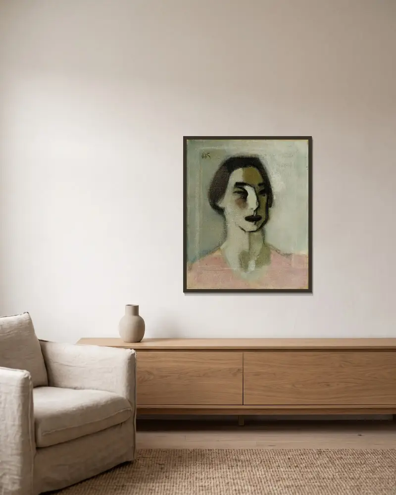 Forty Years Old, Helene Schjerfbeck v rámu na stěně