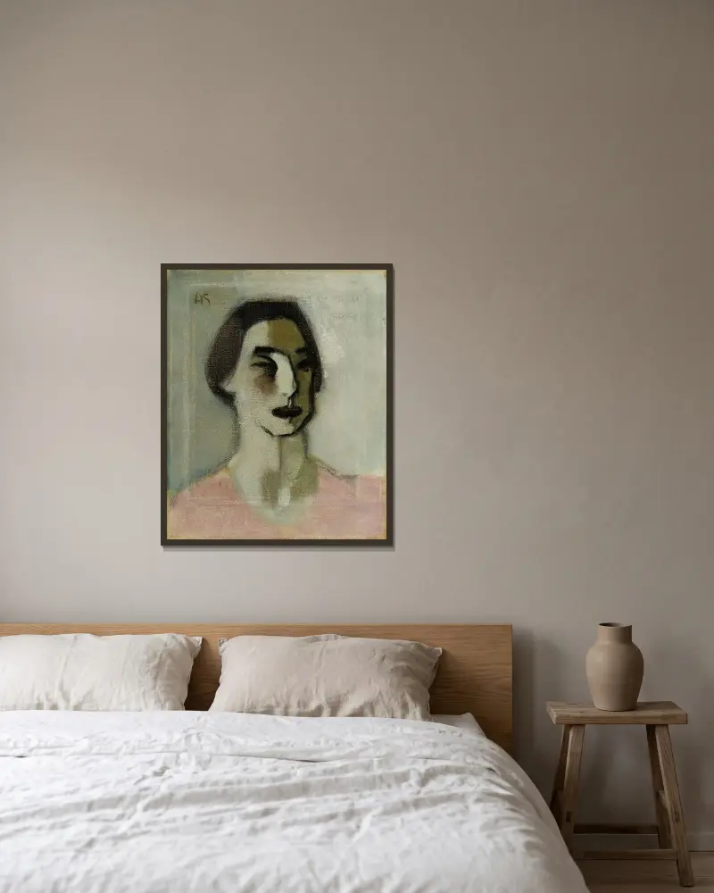 Forty Years Old, Helene Schjerfbeck v rámu na stěně