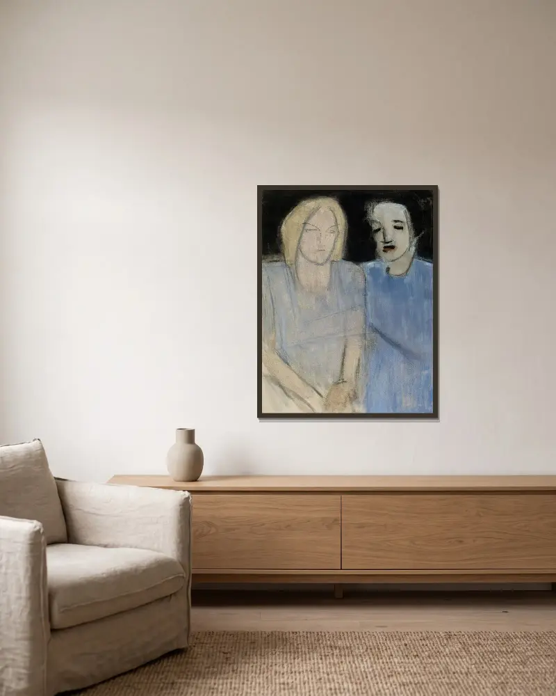 Friends, Helene Schjerfbeck v rámu na stěně
