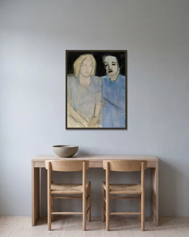 Friends, Helene Schjerfbeck v rámu na stěně