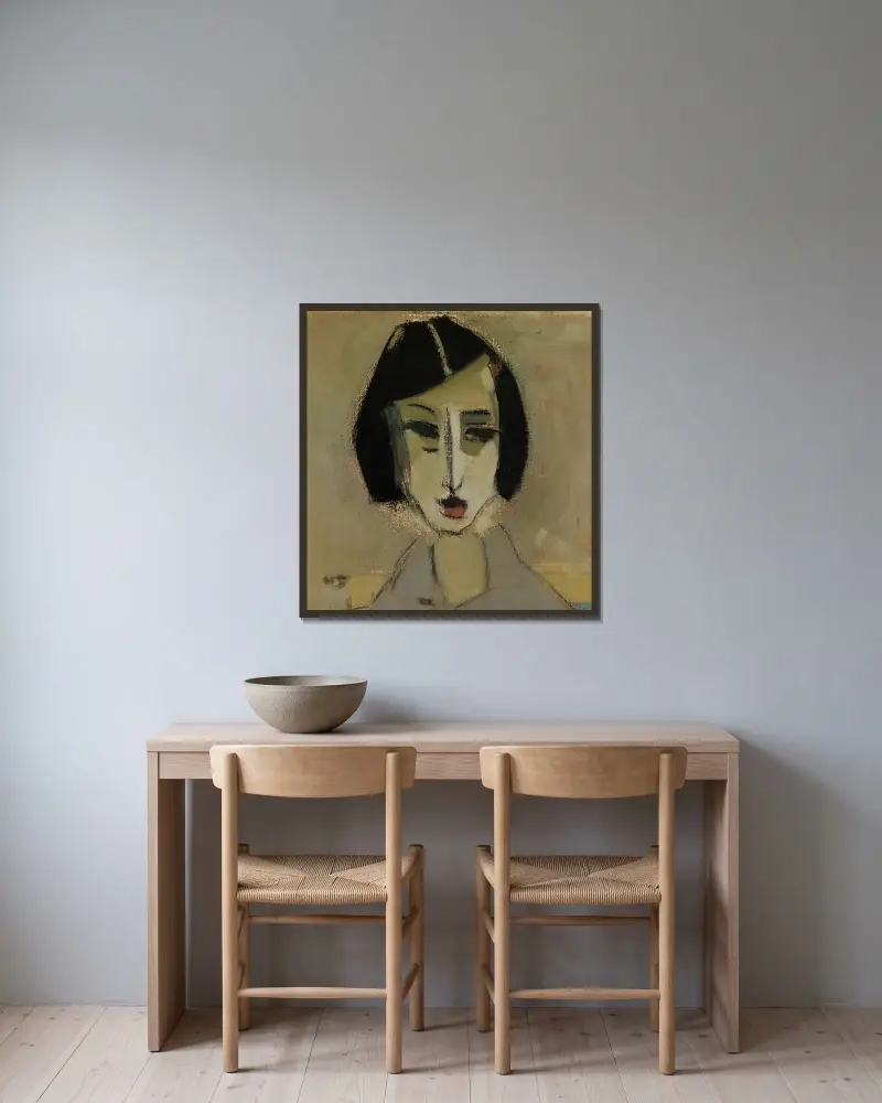 Göta, Helene Schjerfbeck w ramie na ścianie