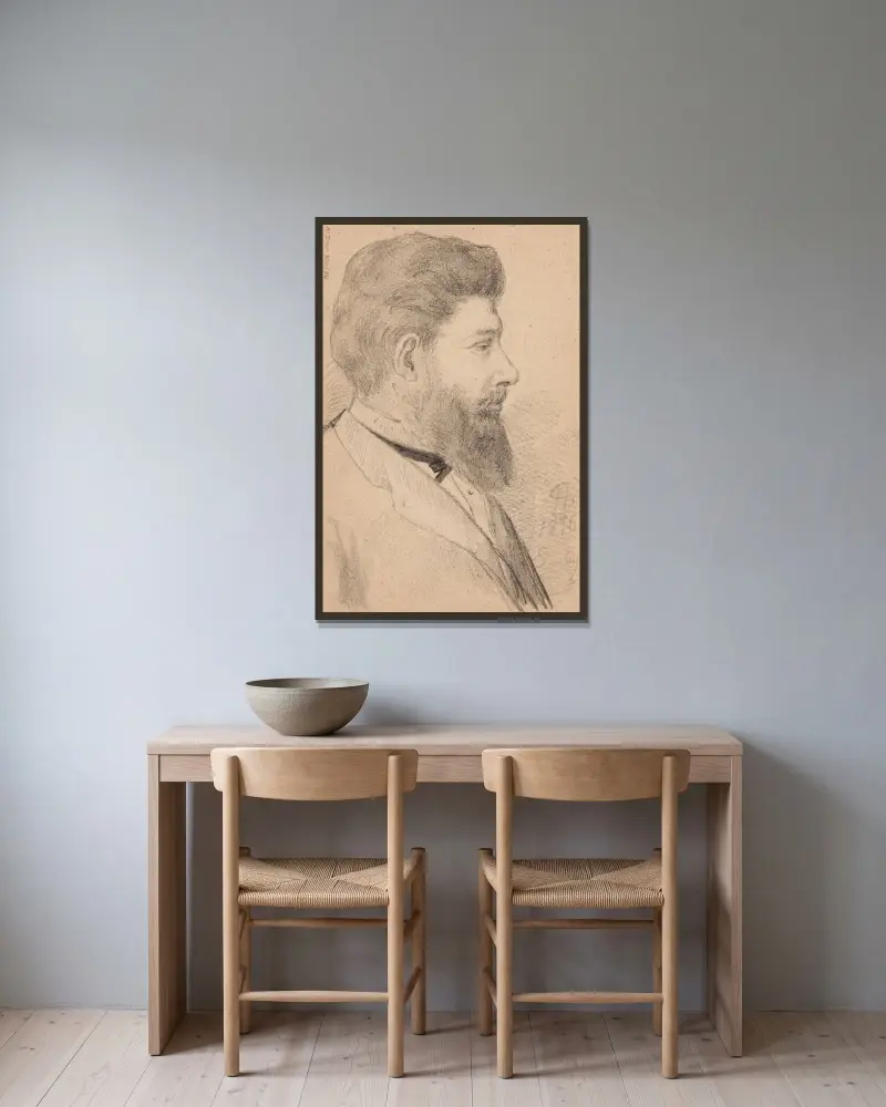 Henrik Adlercreutz, Helene Schjerfbeck w ramie na ścianie