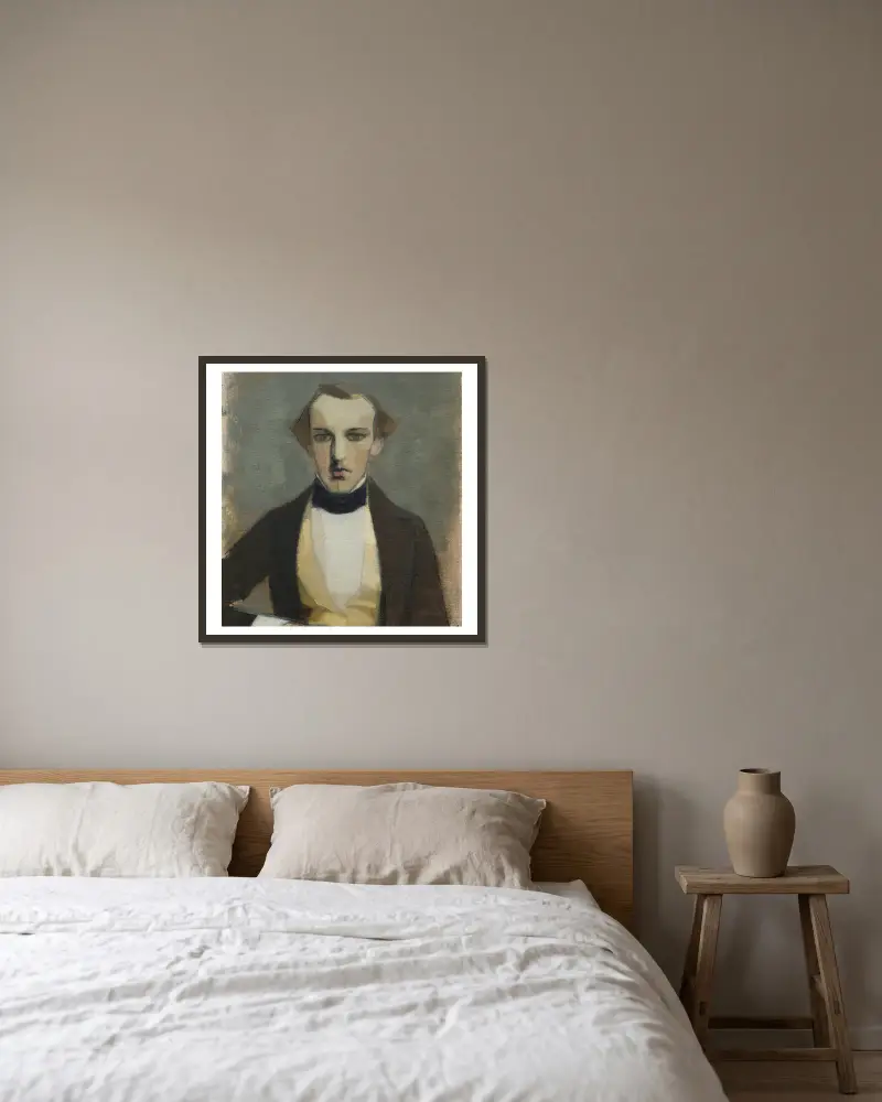 My father av Helene Schjerfbeck inramad på en vägg