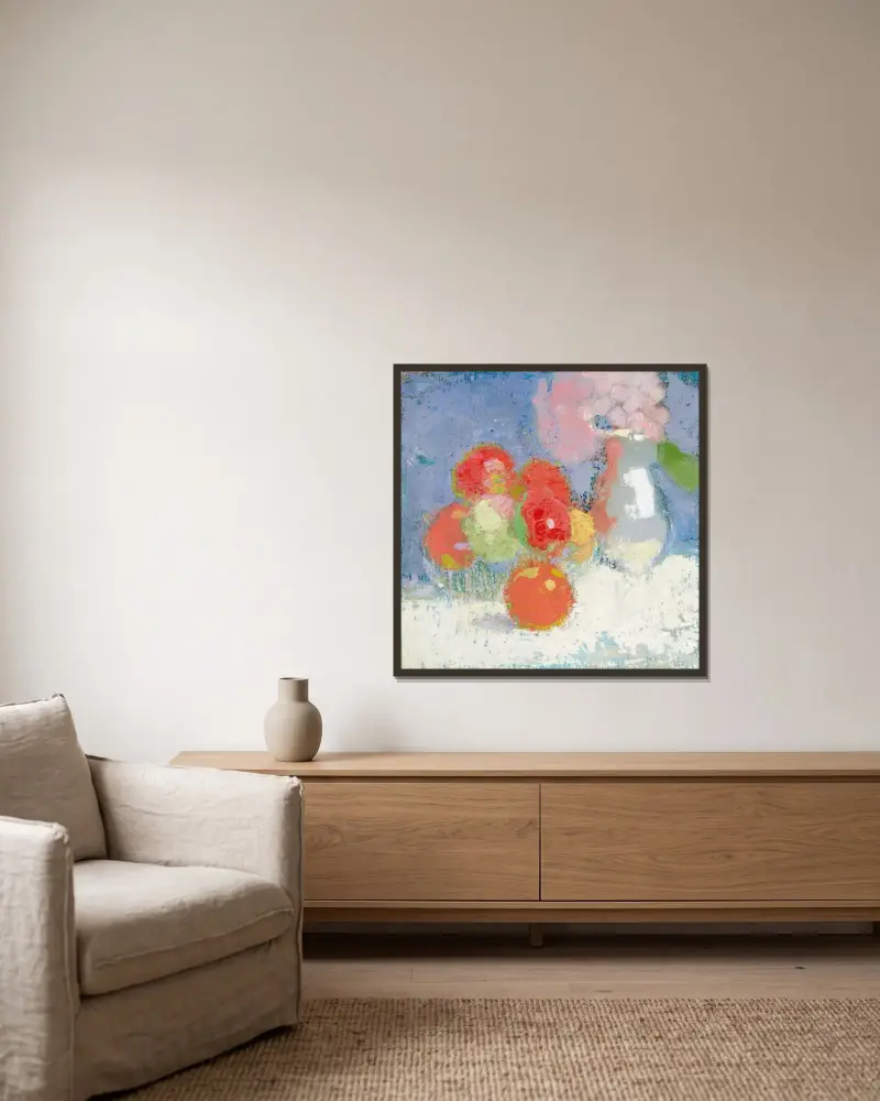 Red Apples, Helene Schjerfbeck w ramie na ścianie