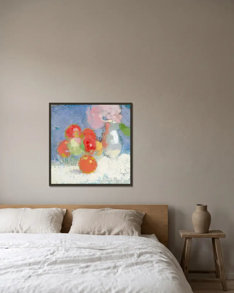 Red Apples, Helene Schjerfbeck w ramie na ścianie