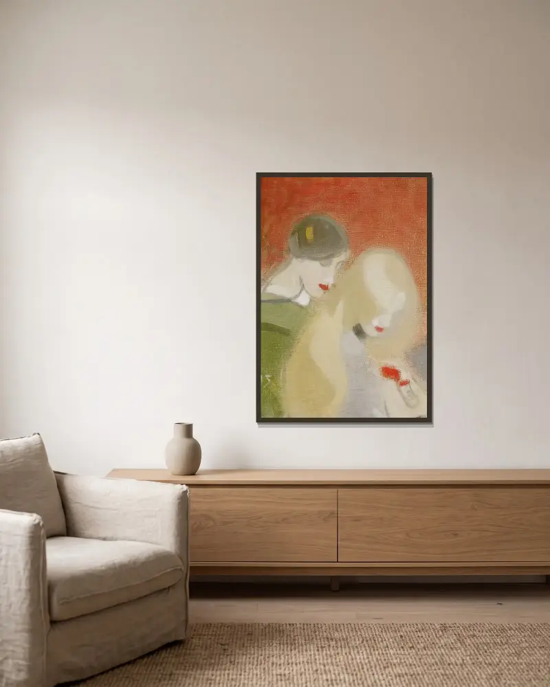 The Family Heirloom, Helene Schjerfbeck v rámu na stěně