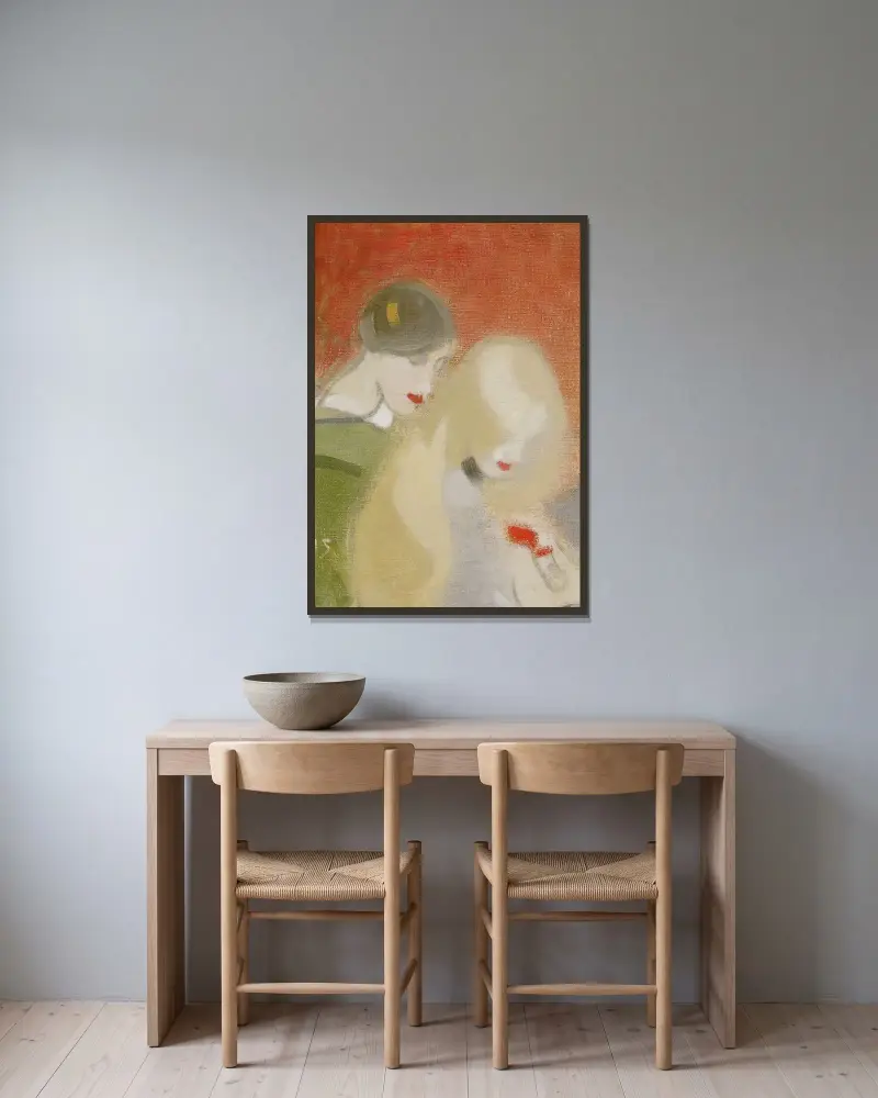 The Family Heirloom, Helene Schjerfbeck v rámu na stěně