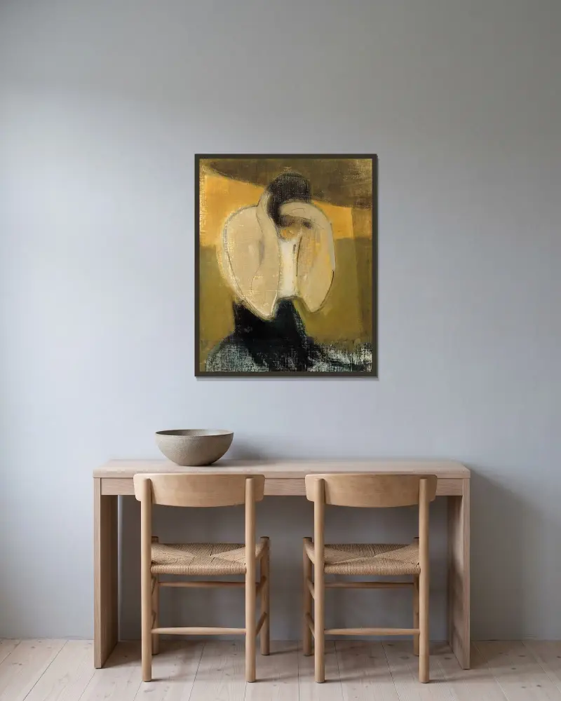 The Gipsy Woman, Helene Schjerfbeck w ramie na ścianie