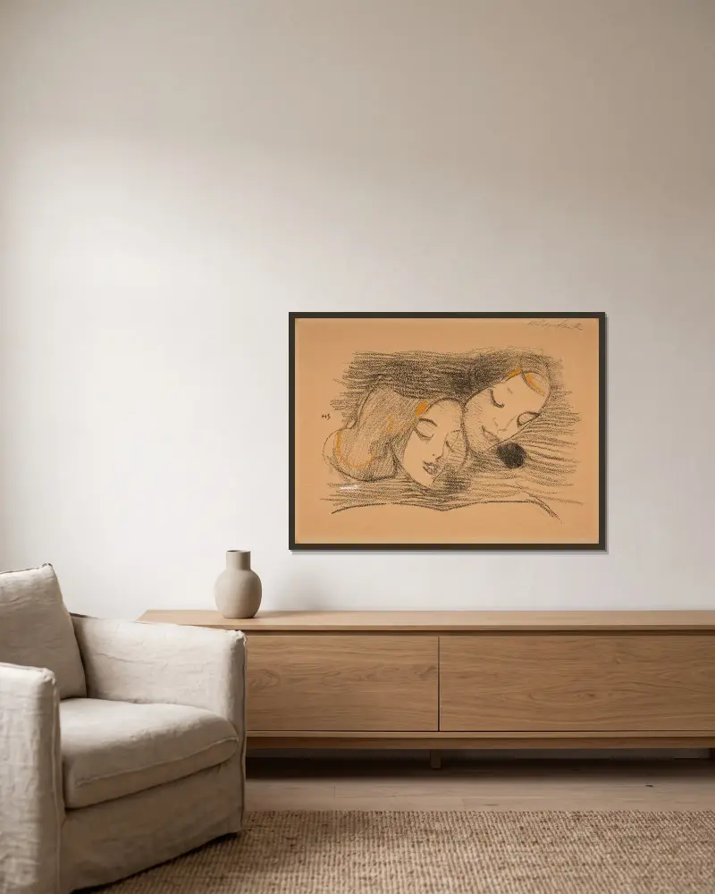 The Picture Book, Helene Schjerfbeck w ramie na ścianie