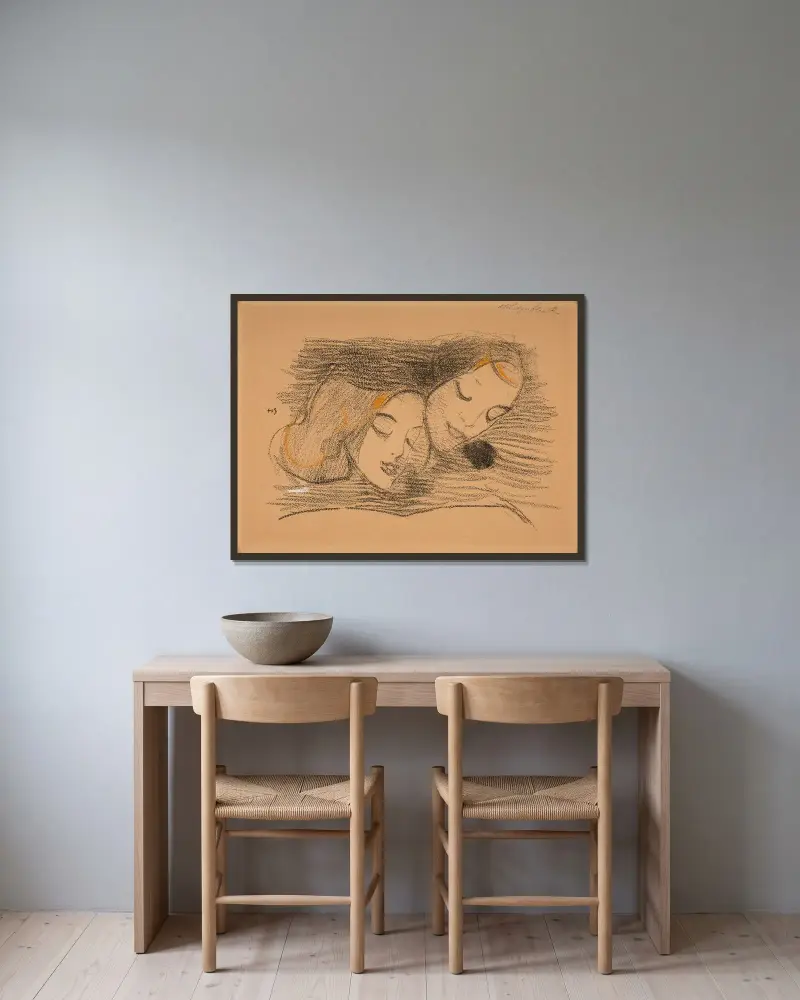 The Picture Book, Helene Schjerfbeck w ramie na ścianie