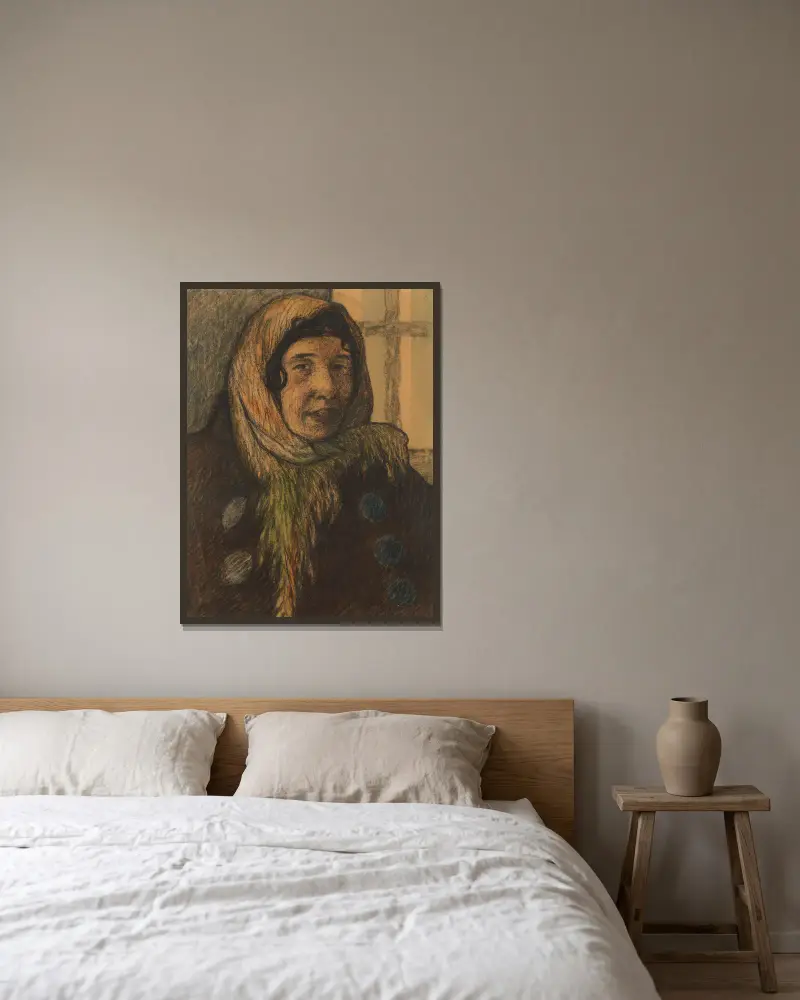 Head of a Woman, Helmer Osslund w ramie na ścianie