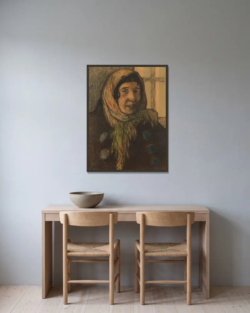 Head of a Woman, Helmer Osslund w ramie na ścianie