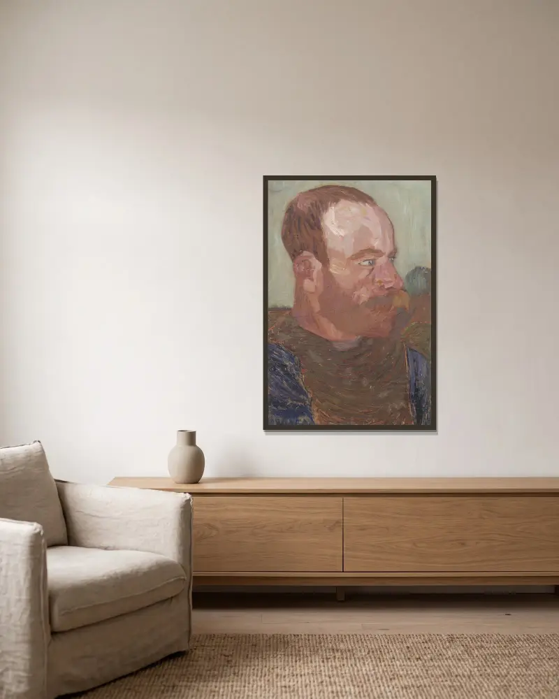 Anläggningsarbetare, Helmer Osslund v rámu na stěně