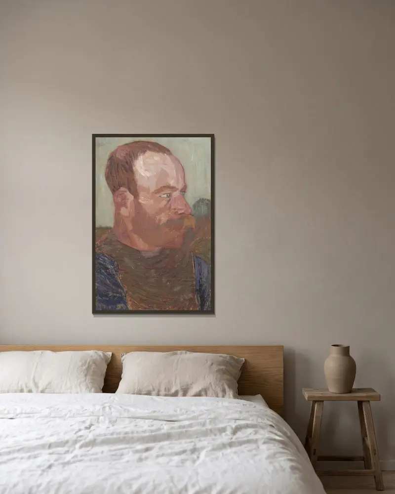 Anläggningsarbetare, Helmer Osslund v rámu na stěně