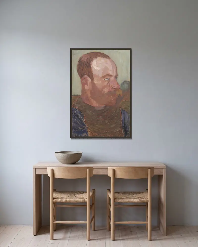 Anläggningsarbetare, Helmer Osslund v rámu na stěně