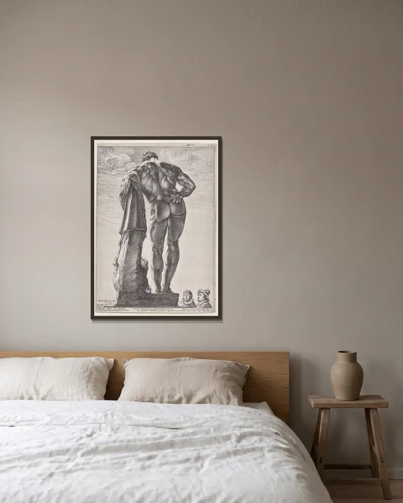 Herkules Farnese, Hendrick Goltzius w ramie na ścianie