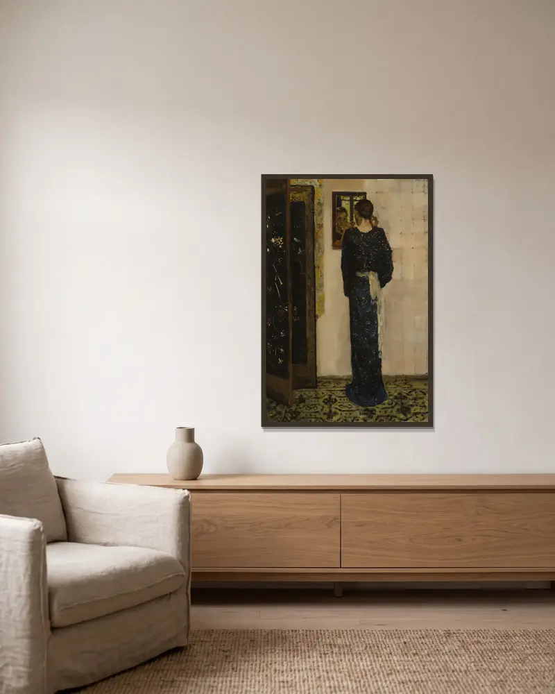 Náušnice, George Hendrik Breitner v rámu na stěně