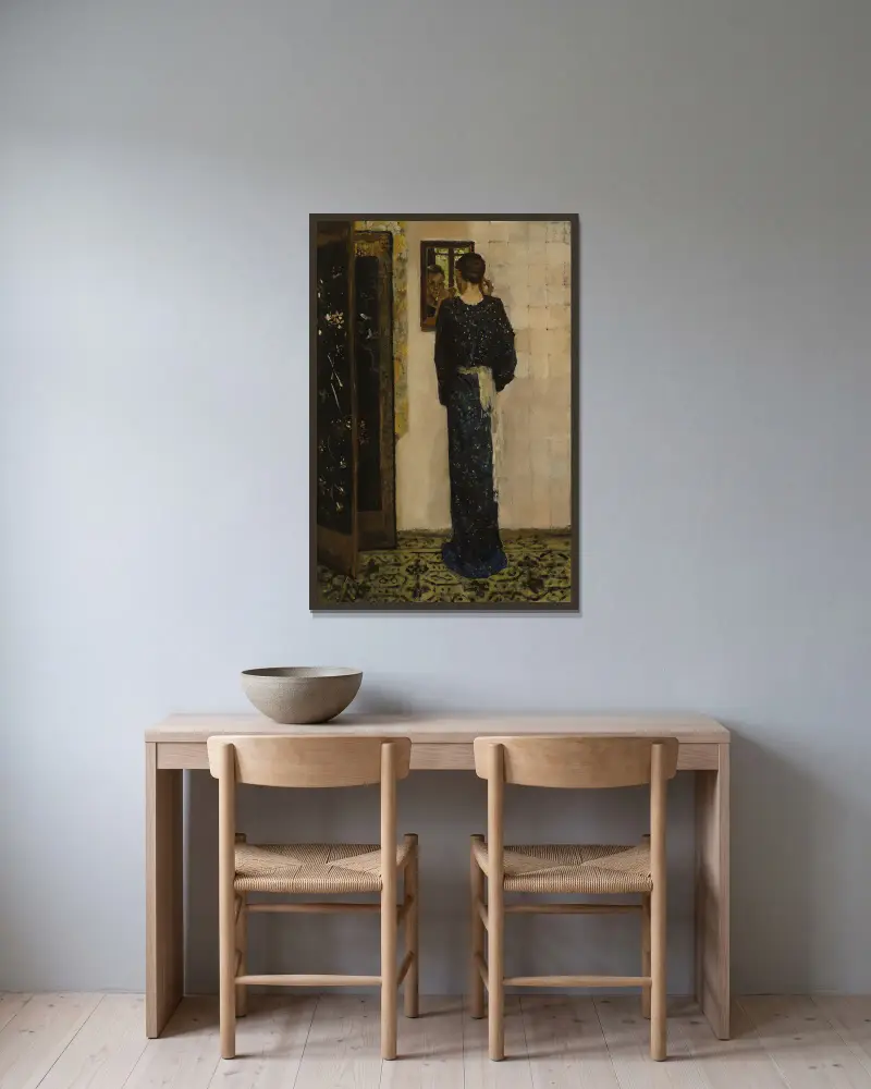 Náušnice, George Hendrik Breitner v rámu na stěně