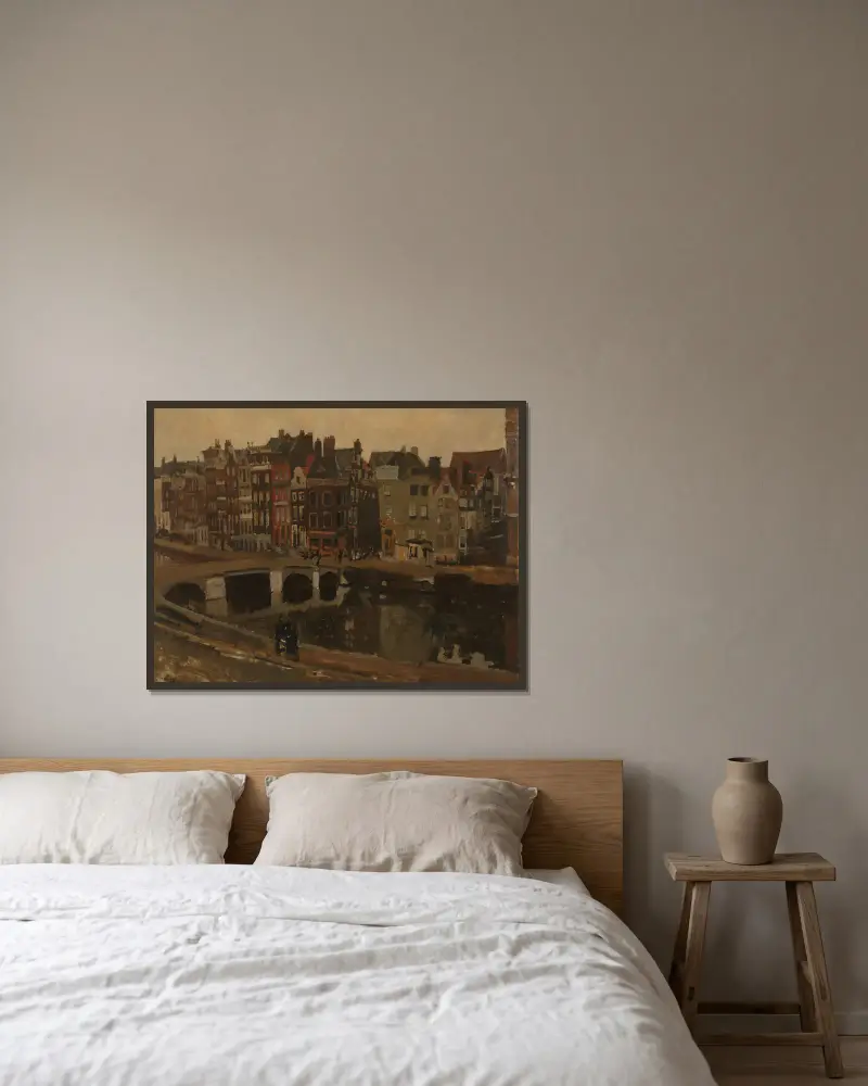 Rokin, Amsterdam, George Hendrik Breitner v rámu na stěně